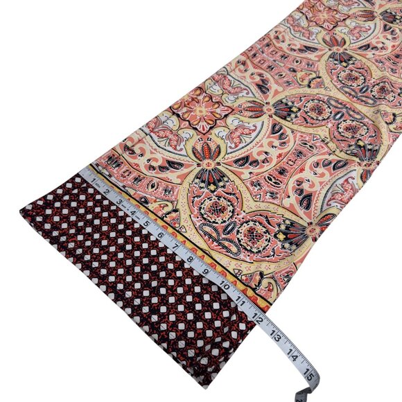 New Directions Womens Multicolor Print Wide Leg Pants SZ L Polyester/Spandex - Picture 8 of 12